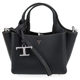 Tod's Women's Leather Micro Tote Bag Black