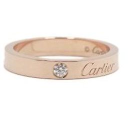 Cartier Ring Diamond Wedding Band Pink