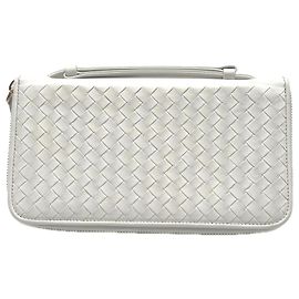 Cartera larga Intrecciato Bottega Veneta Blanco