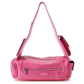 Bolsa de ombro Balenciaga em couro rosa Rosa
