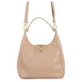 Bolsa Balenciaga BB Soft Hobo em couro bege Bege