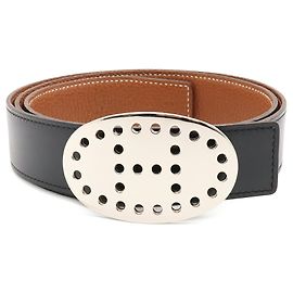 Hermès Hermes Evelyne Wendelgürtel Braun Schwarz