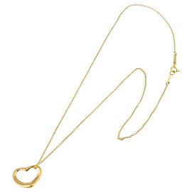 Collier Cœur Tiffany & Co. en or jaune 18K Doré
