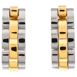 Boutons de manchette Cartier Panthère en or jaune 18K Doré