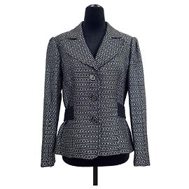 Dolce & Gabbana Black Melange Virgin Wool Jacket Black