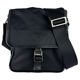 Prada Nylon Shoulder Bag Black