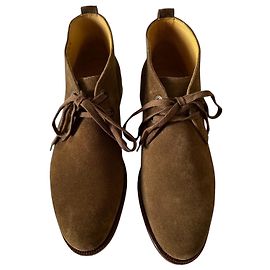 Salvatore Ferragamo Desert Brown Suede Boots Brown