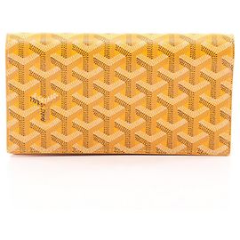 Goyard Richelieu Bi-Fold Wallet Brown Beige Yellow