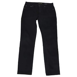 Vaqueros rectos de algodón negro Saint Laurent Negro