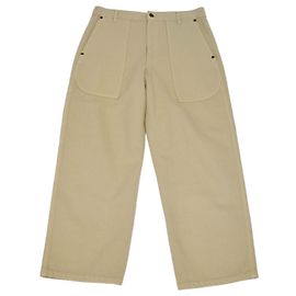 The Row Jeans de cintura alta e perna larga em algodão bege Bege