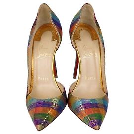 Christian Louboutin Multicolor Fabric Disco Iriza Pumps Multiple colors