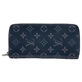 Carteira Zippy Louis Vuitton Monogram Eclipse Marrom Preto Monograma