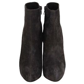 Bottines à plateforme en daim Ash Grey Christian Louboutin Autre