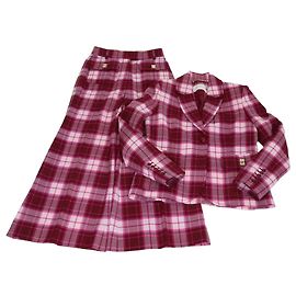Zimmermann Multicolor Wool Blend Checked Single Breasted Blazer & Trouser Set Multiple colors