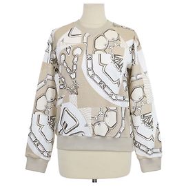 Hermès Sudadera Hermes Beige Glaise de algodón efecto Kaleidoscope Beige
