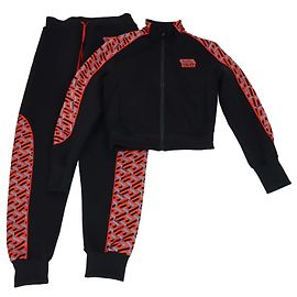 Versace Multicolor Greca Print Polyester Tracksuit Set Multiple colors