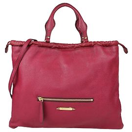 Bolso Tote Big Crush de piel roja Burberry Roja