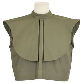Autre Marque Top corto Vestal de algodón Olive Drab Anna + Maria Otro