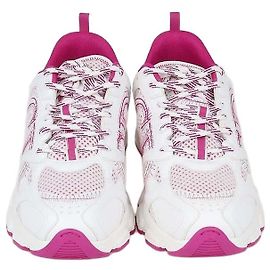 Christian Dior Dior Chrono Sneaker aus technischem Mesh White/Pink Pink Aus weiß