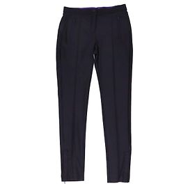 Sandro Midnight Blue Blend Nylon Zip Pockets Leggings Black