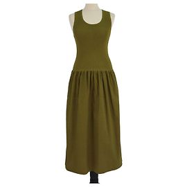 Vestido midi de popeline de algodão Maila Proenza Schouler verde Verde