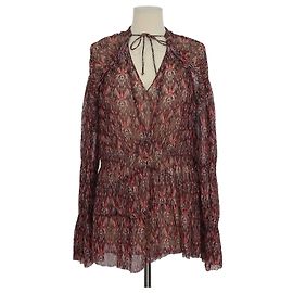 Iro Multicolor Viscose Printed Janie Long Sleeve Tops Multiple colors