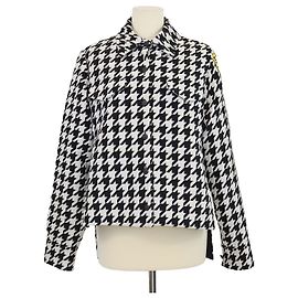 Off White Off-White Black/White Wool Houndstooth Jacket Black White