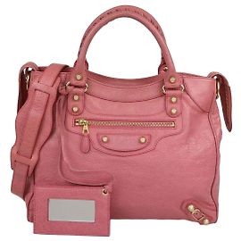 Bolsa Balenciaga GRH Velo em couro rosa Rosa