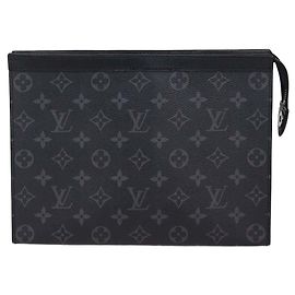 Louis Vuitton Monogram Eclipse Canvas Pochette Voyage MM Noir