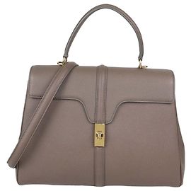 Céline Borsa Celine Medium 16 in pelle beige Grigio