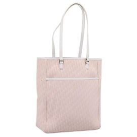Borsa Tote Christian Dior Trotter Canvas Rosa Argento Auth 201935A Argento Rosa