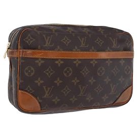 Bolsa de Mão LOUIS VUITTON Monogram Compiegne 28 M51845 LV Auth BA15480 Monograma