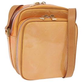 LOUIS VUITTON Sac à épaule Monogram Vernis Wooster Rose M91037 LV Auth 202148A Marron