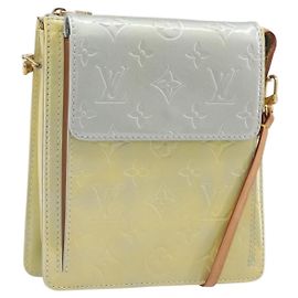 LOUIS VUITTON Monogram Vernis Motto Accessory Pouch Gris M91030 LV Auth 202054 Grey