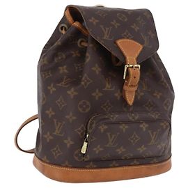 LOUIS VUITTON Monogram Montsouris MM Backpack M51136 LV Auth 198374 Monogram