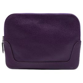 Pochette plate Hermès Clemence violette Violet