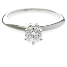 Tiffany & Co Tiffany Solitaire Diamond Ring Silvery
