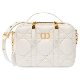 Bolsa DIOR Dior Caro em Couro Branco - 103829 Branco
