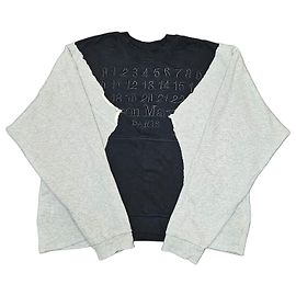 Maison Martin Margiela Maison Margiela Sudadera Deconstruida Negro Gris