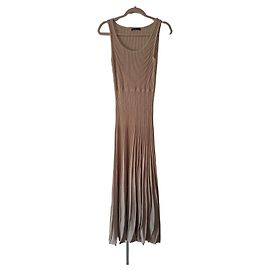Autre Marque Robe midi en maille côtelée Marks & Spencer Limited Edition Beige
