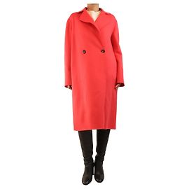 Stella Mc Cartney Pink wool long coat - size UK 10 Pink