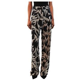 Victoria Beckham Calças com padrão preto e branco - size UK 8 Preto
