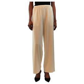 Autre Marque Pantalon élastiqué crème - size XS Écru