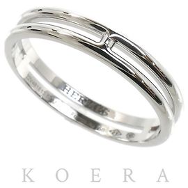 Hermès HERMES 18K White Gold Ariane Band Ring Other