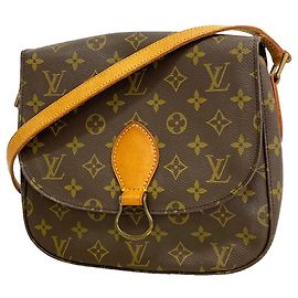 Borsa a tracolla Louis Vuitton Monogram Saint Cloud GM Marrone