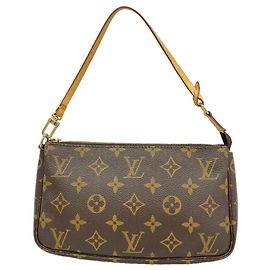 Louis Vuitton Monogram Pochette Accessoires Pouch Marron