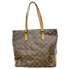 Saco Cabas Mezzo Monogram Louis Vuitton Marrom