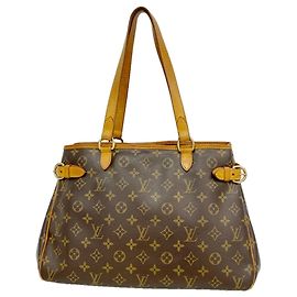 Louis Vuitton Monogram Batignolles Horizontal Tote Bag Brown