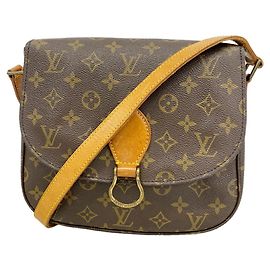 Borsa a tracolla Louis Vuitton Monogram Saint Cloud GM Marrone