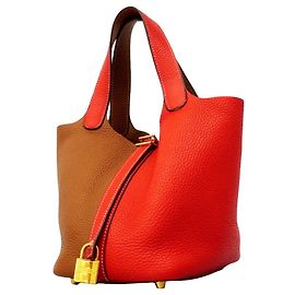Hermès Sac à main Hermes Picotin Lock PM Casaque Doré